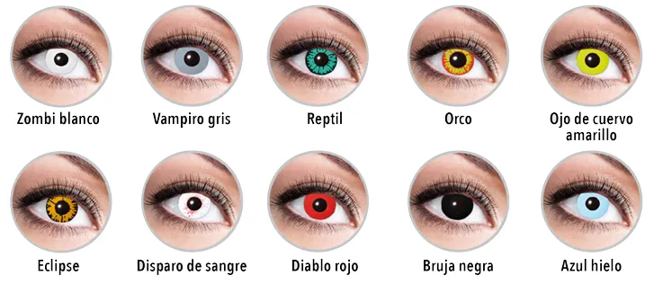 [DISOP-CRAZY-ZOMBI-BLANCO] Lentes Crazy (Zombi blanco)